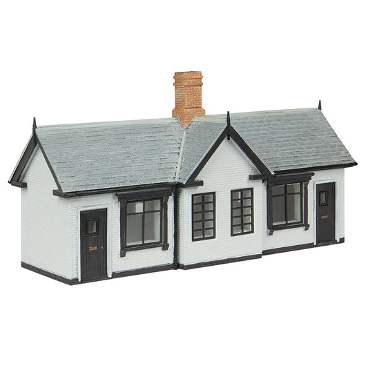 Scenecraft 44-1024W Transport Cottages - White & Black OO Gauge