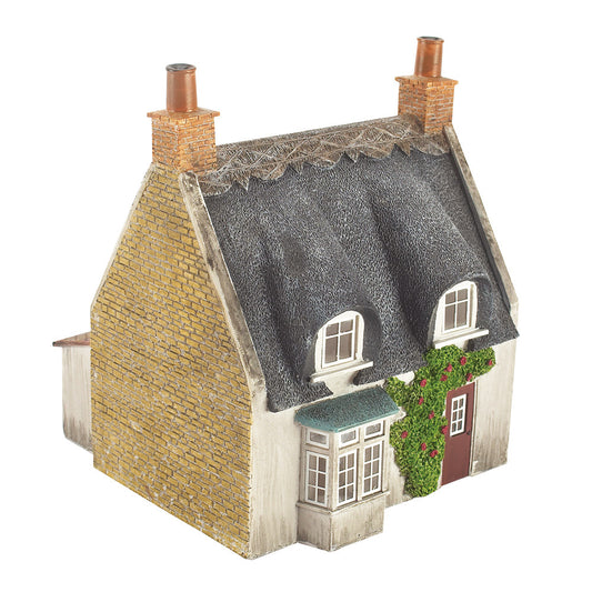 Scenecraft 44-122 Thatched Cottage - Honey Stone & Red Door OO Gauge