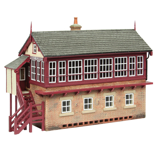 Bachmann Scenecraft 44-187C Great Central Signal Box Maroon & Cream OO Gauge