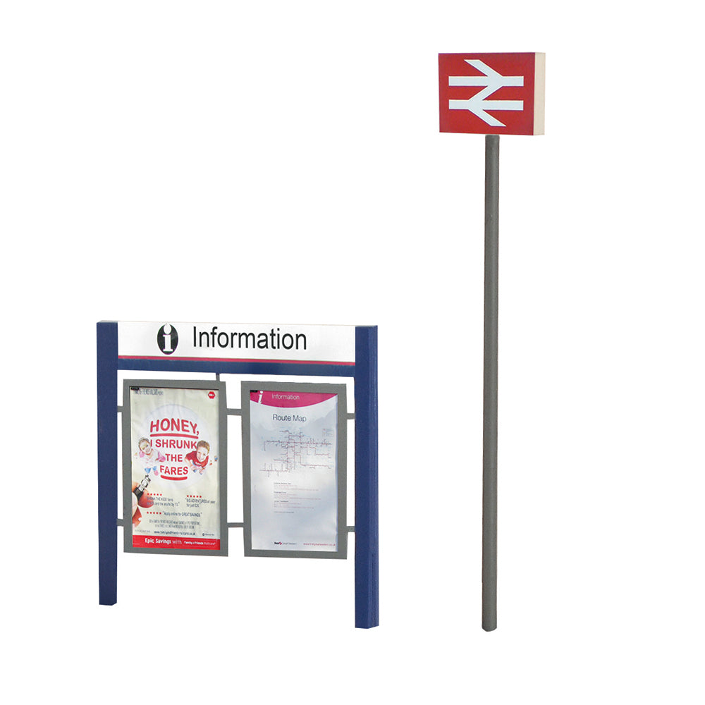 Scenecraft 44-548 Station Signage Set