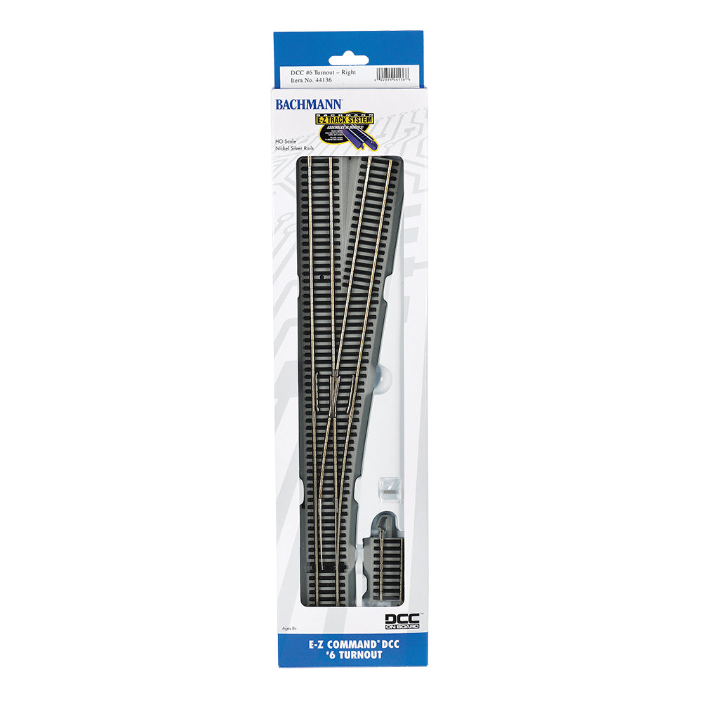 Bachmann USA E-Z Command DCC #6 Turnout – Right HO Gauge 44136