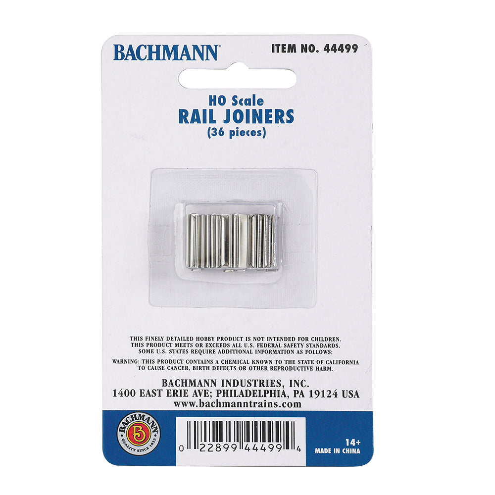 Bachmann USA Rail Joiners 36 Card HO Gauge 44499
