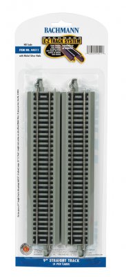 Bachmann USA 44511 9' Straight Track (4/Card) HO Gauge