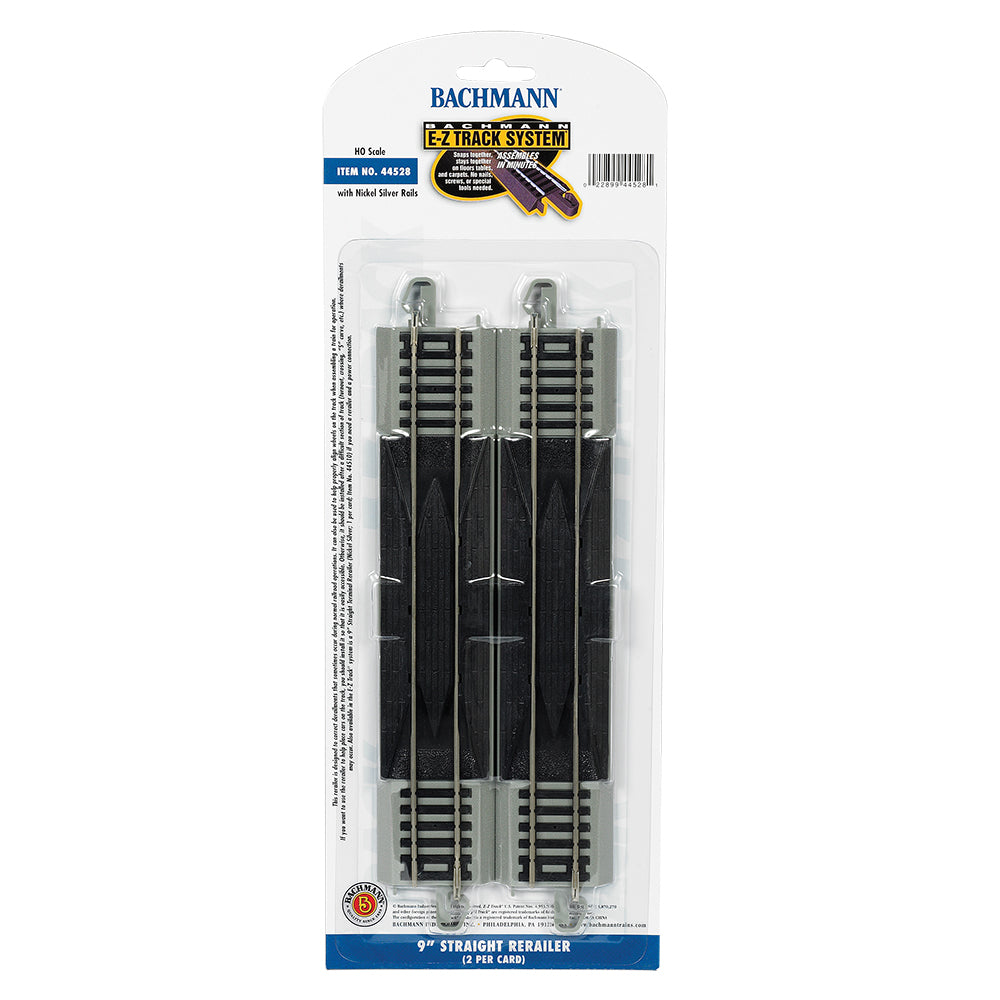 Bachmann USA 9' Straight Rerailer (2/Card) HO Gauge 44528
