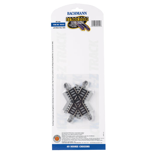 Bachmann USA 60 Degree Crossing (1/Card) HO Gauge 44542