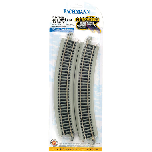 Bachmann USA Auto-Reversing 18' Radius Curved (4/Card) HO Gauge 44549