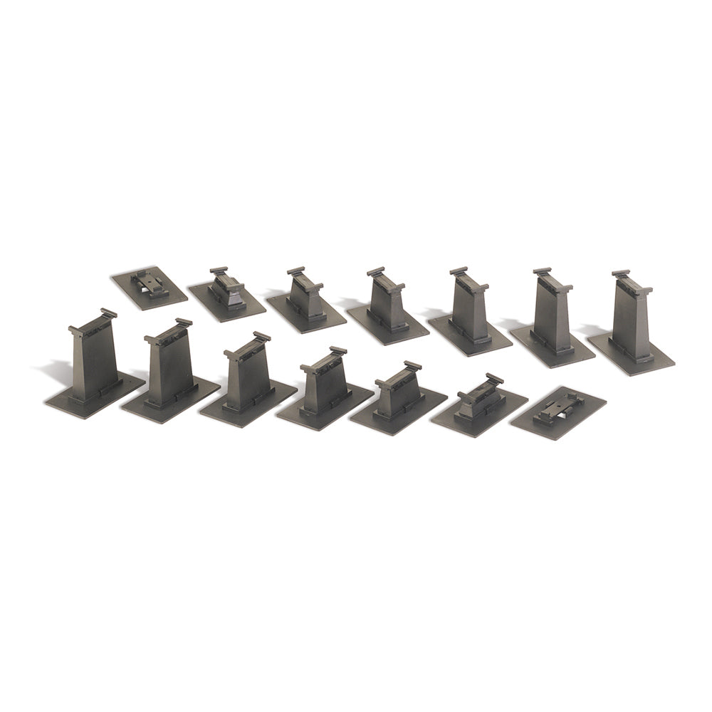 Bachmann USA 16 Piece Graduated Pier Set N Gauge 44871