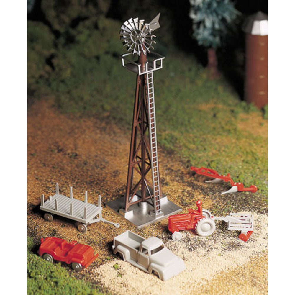 Bachmann USA Windmill with Farm Machinery O Gauge 45603