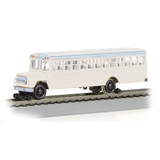 Bachmann USA High Railer Maintenance Bus (w/High Railers) White HO 46215