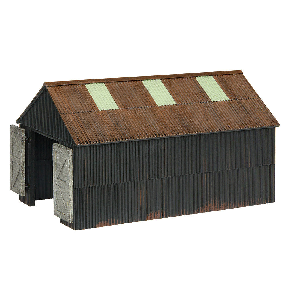 Scenecraft 47-0163 Narrow Gauge (NG7) Corrugated Engine Shed NG7 Gauge