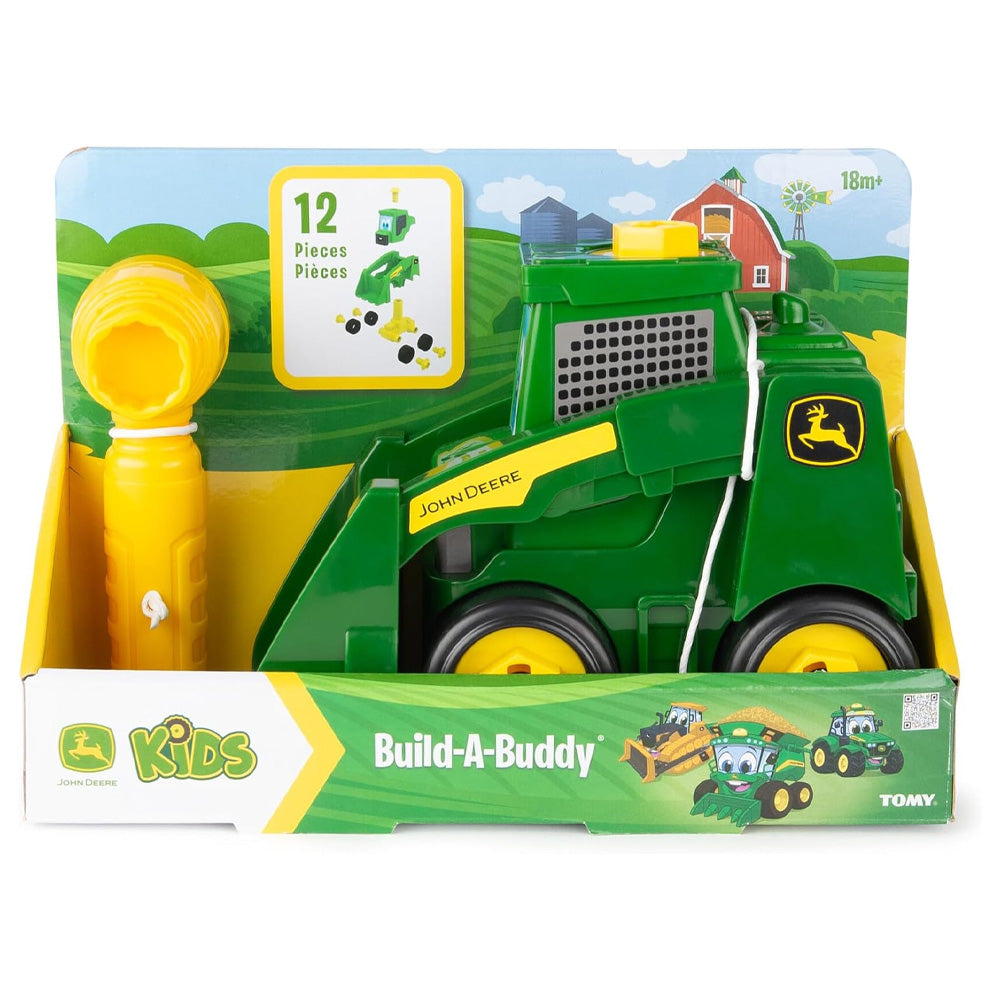 John Deere Kids Build-a-Buddy Skid-Steer Farm Toy TOMY
