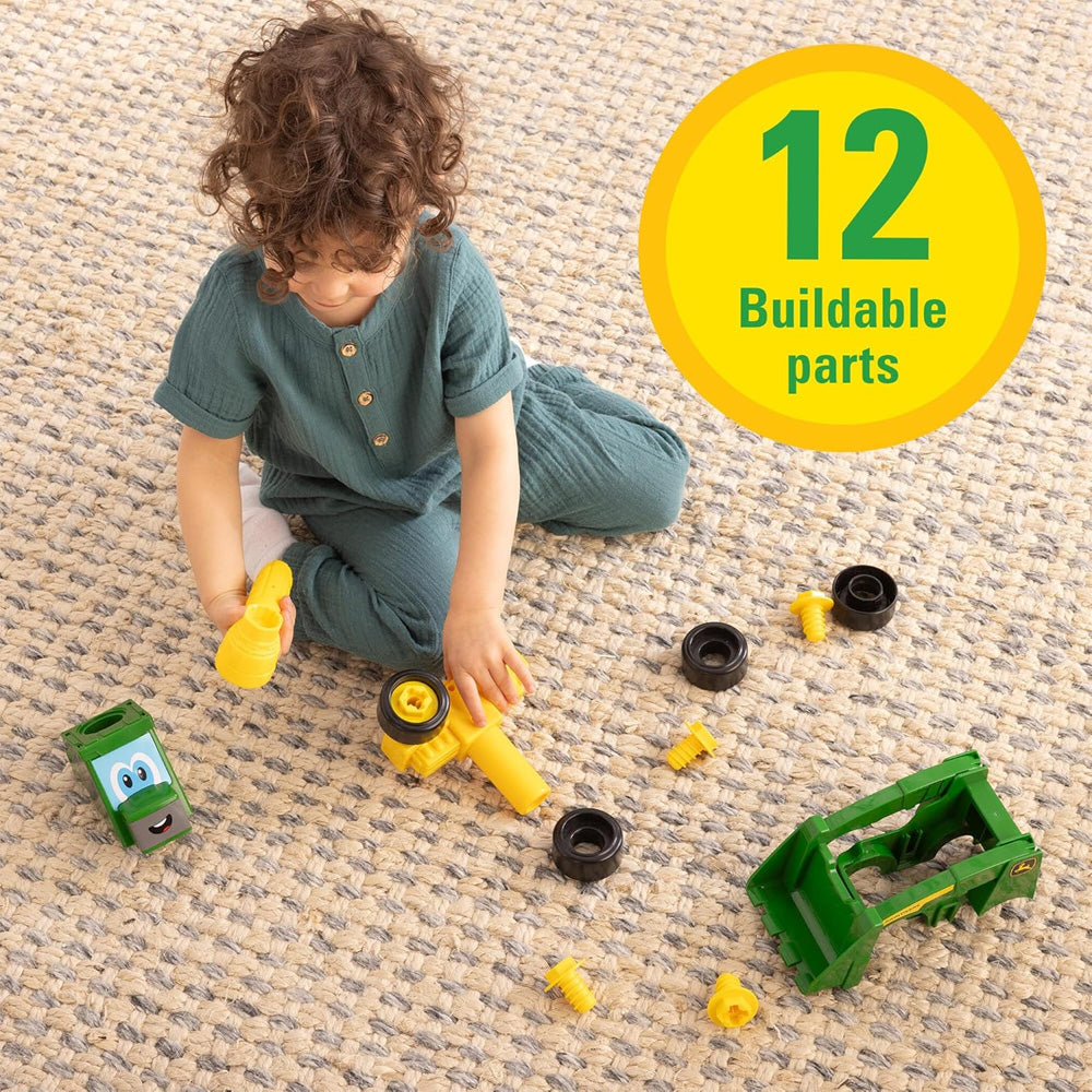 John Deere Kids Build-a-Buddy Skid-Steer Farm Toy TOMY