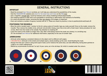 1ManArmy 48GEN522 1:48 Hawker Hurricane Mk.I/Mk.IIB/Mk.IIC Roundels Generic Set