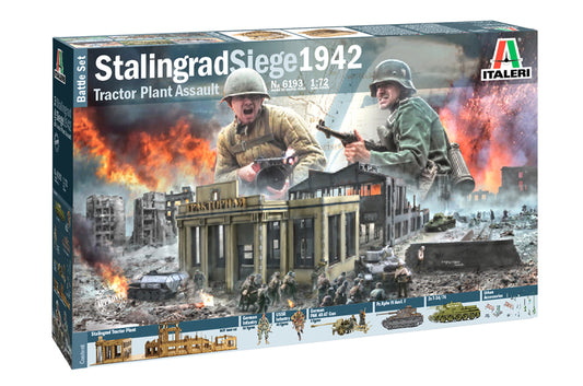 ITALERI Siege of Stalingrad WWII Battlescene 1:72 Plastic Model Kit 6193