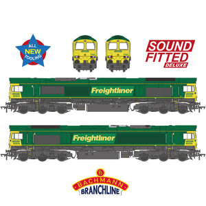 Bachmann Branchline 50-002SFX Class 66/6 66606 Freightliner Green