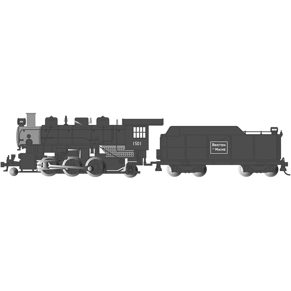 Bachmann USA Prairie 2-6-2 w/Smoke & Tender Boston & Maine #1501 HO 51530