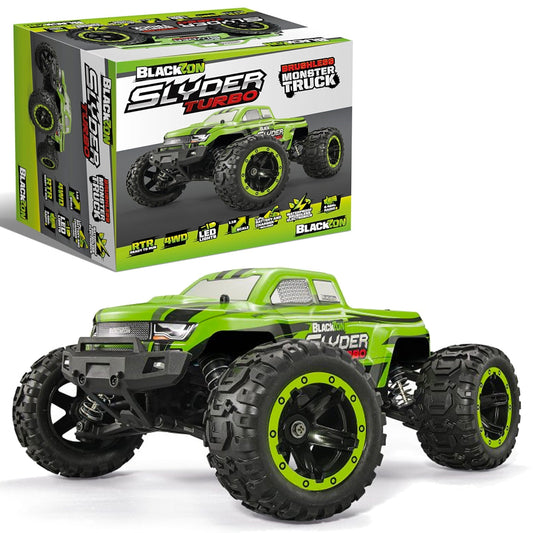 BlackZon Slyder Turbo 4WD Brushless 2S 1:16 RTR RC Monster Truck GREEN 540200