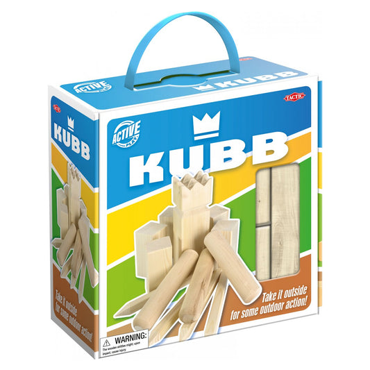 Kubb Outdoor Wooden Skittles Game 2+ Players Age 8+