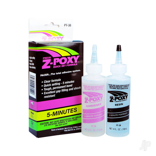 Zap PT-38 Z-Poxy 5 Minute Epoxy 8oz 5525780-1