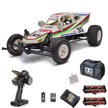 TAMIYA RC 58346 The Grasshopper Off-Road Buggy 1:10 PRO Wheel Radio Bundle
