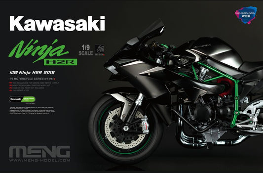 MENG-Model MT-011s Kawasaki Ninja H2R 2018 (Pre-colored Edition) 1:9 Model Kit