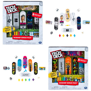 Tech Deck Sk8Shop Bonus Pack - 6 Fingerboards - Age 6+ Spinmaster