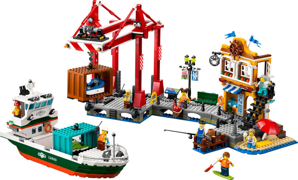 LEGO City 60422 Seaside Harbour with Cargo Ship Age 8+ 1226pcs