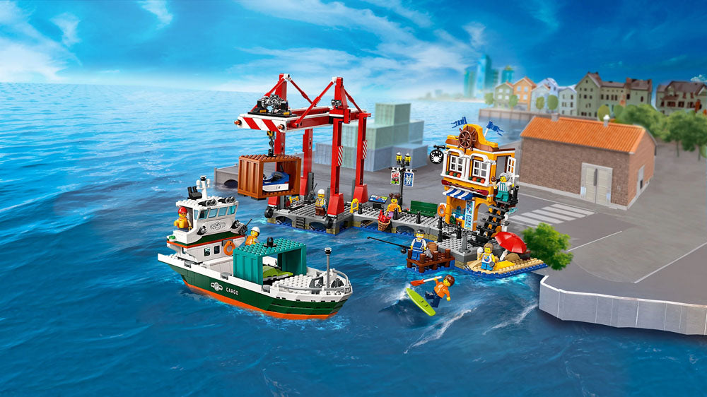 LEGO City 60422 Seaside Harbour with Cargo Ship Age 8+ 1226pcs