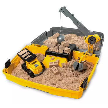 Kinetic Sand Construction Box Playset w/2lb Sand - Age 3+