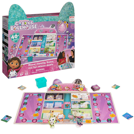 Gabby's Dollhouse Meo-mazing Netflix Board Game Age 4+