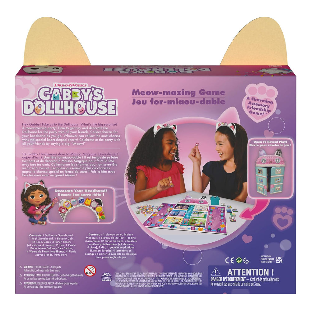 Gabby's Dollhouse Meo-mazing Netflix Board Game Age 4+