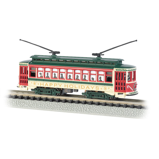 Bachmann USA Brill Trolley - Brill Trolley - Christmas N Gauge 61085