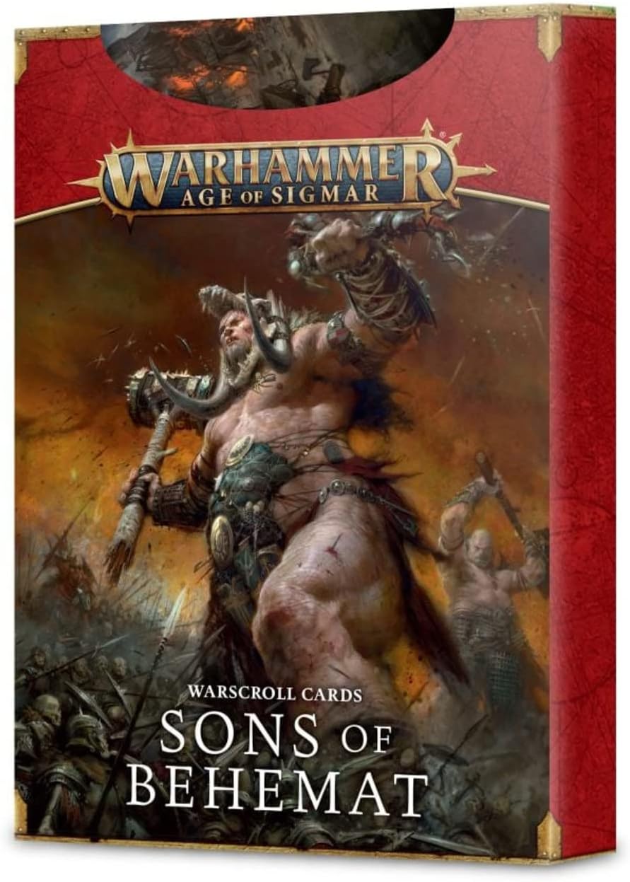 Games Workshop Age of Sigmar Warscroll Cards: Sons Of Behemat