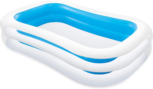 Intex Swim Centre Family Inflatable Paddling Swimming Pool, 103" x 69" x 22"