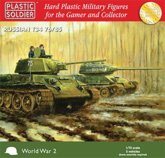 Plastic Soldier Company 62006 Russian T34 76 85 Tank 1:72 Model Kit