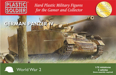 Plastic Soldier Company 62007 German Panzer IV Tank 1:72 Model Kit