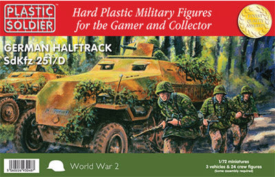 Plastic Soldier Company 62010 German Sd.Kfz 251 Ausf D Halftrack 1:72 Model Kit