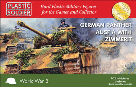 Plastic Soldier Company 62018 German Panther Ausf A w/Zimmerit 1:72 Model Kit