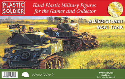 Plastic Soldier Company 62021 Allied Stuart M5A1 Tank 1:72 Model Kit