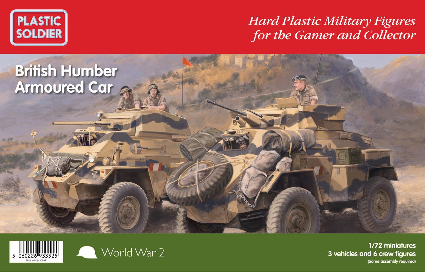 Plastic Soldier Company 62050 British Humber Armoured Truck 1:72 Model Kit