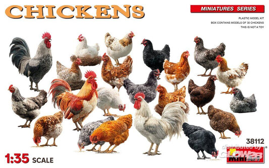 MiniArt 38112 Chickens 1:35 Model Kit