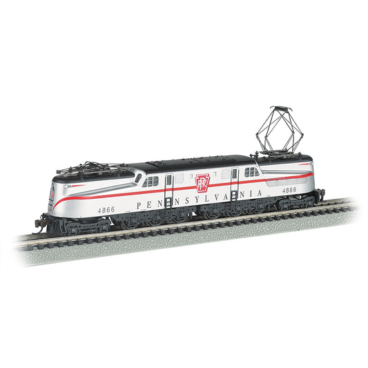 Bachmann USA GG-1 - PRR #4866 - Silver w/Red Stripe Congressional' N Gauge 65254
