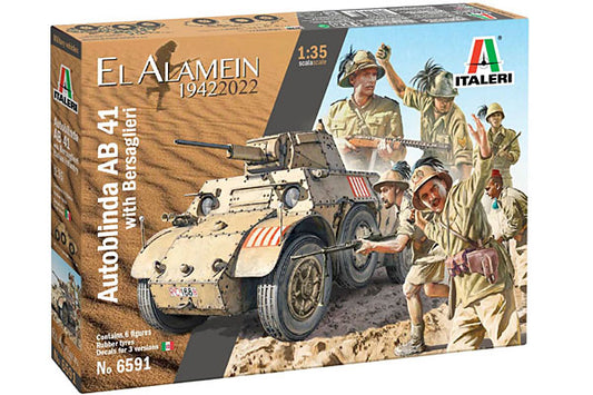 Italeri 6591 AB41 with Bersaglieri Italian Infantry 1:35 Model Kit