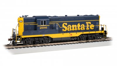 Bachmann USA GP7 - Santa Fe #2686 (Blue & Yellow) HO Gauge 69104