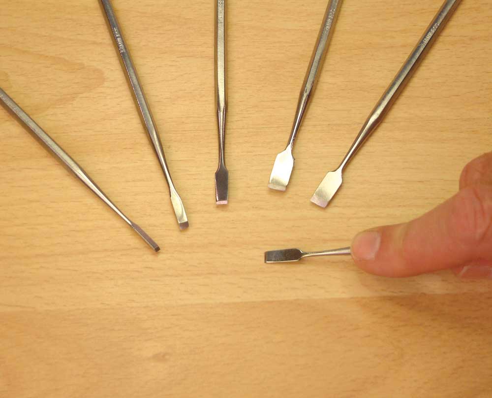 Expo Tools 6Pc Chisel Edge Carver Set In Wallet 70836