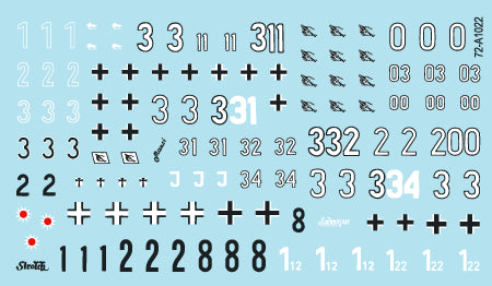 Star Decals 72-A1022 1:72 German tanks in Italy # 2