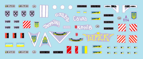 Star Decals 72-A1114 1:72 Ukraine Vehicles 2014–2022