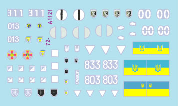 Star Decals 72-A1121 1:72 War in Ukraine # 4
