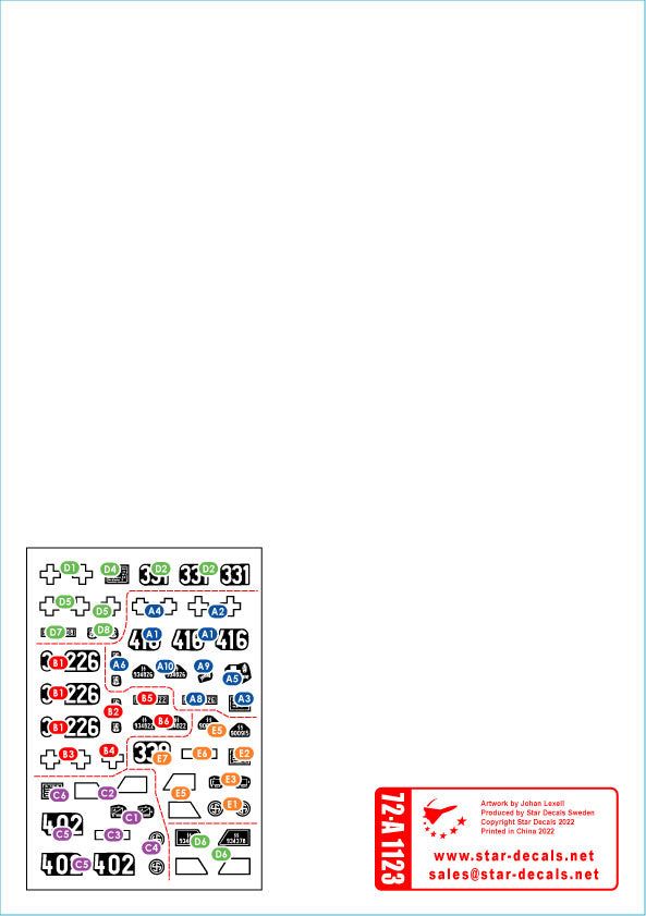Star Decals Sd.Kfz.250 'Neu' #2 Sd.Kfz.250/1 /3 /7 1:72