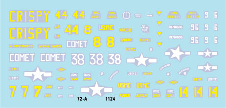 Star Decals 72-A1124 1:72 US PACIFIC WARS